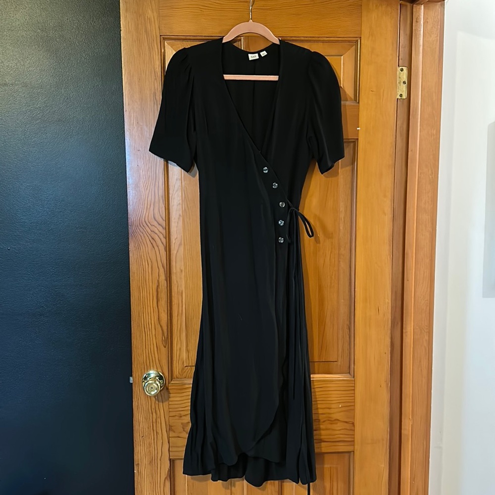 Gap Midi Wrap Dress